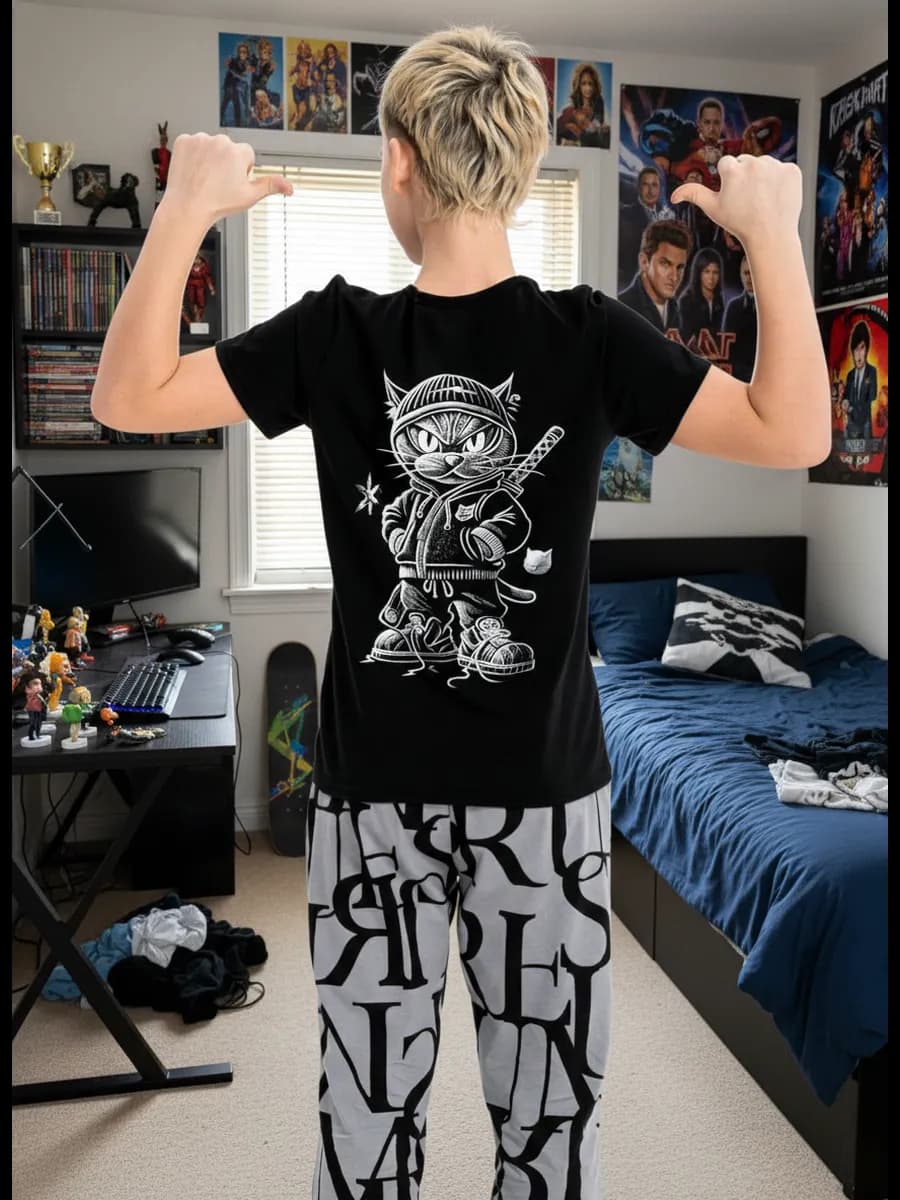 Пижама со штанами домашний костюм