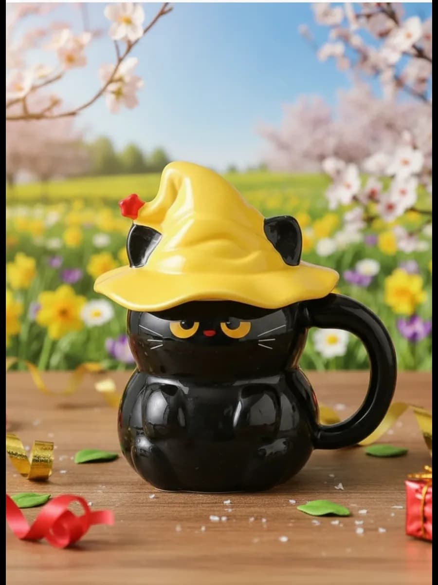 Кружка для чая кот в шляпе