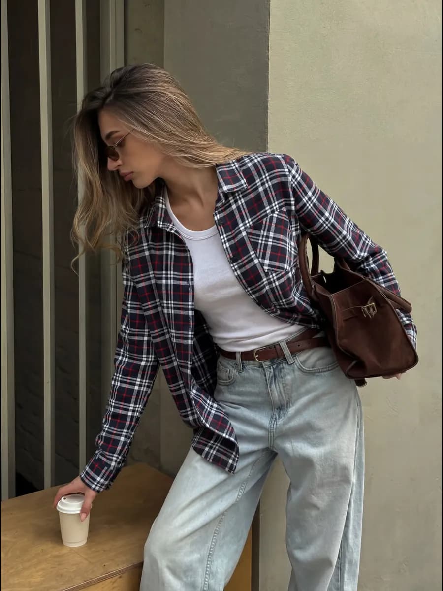 Рубашка классическая для офиса летняя - фото 1