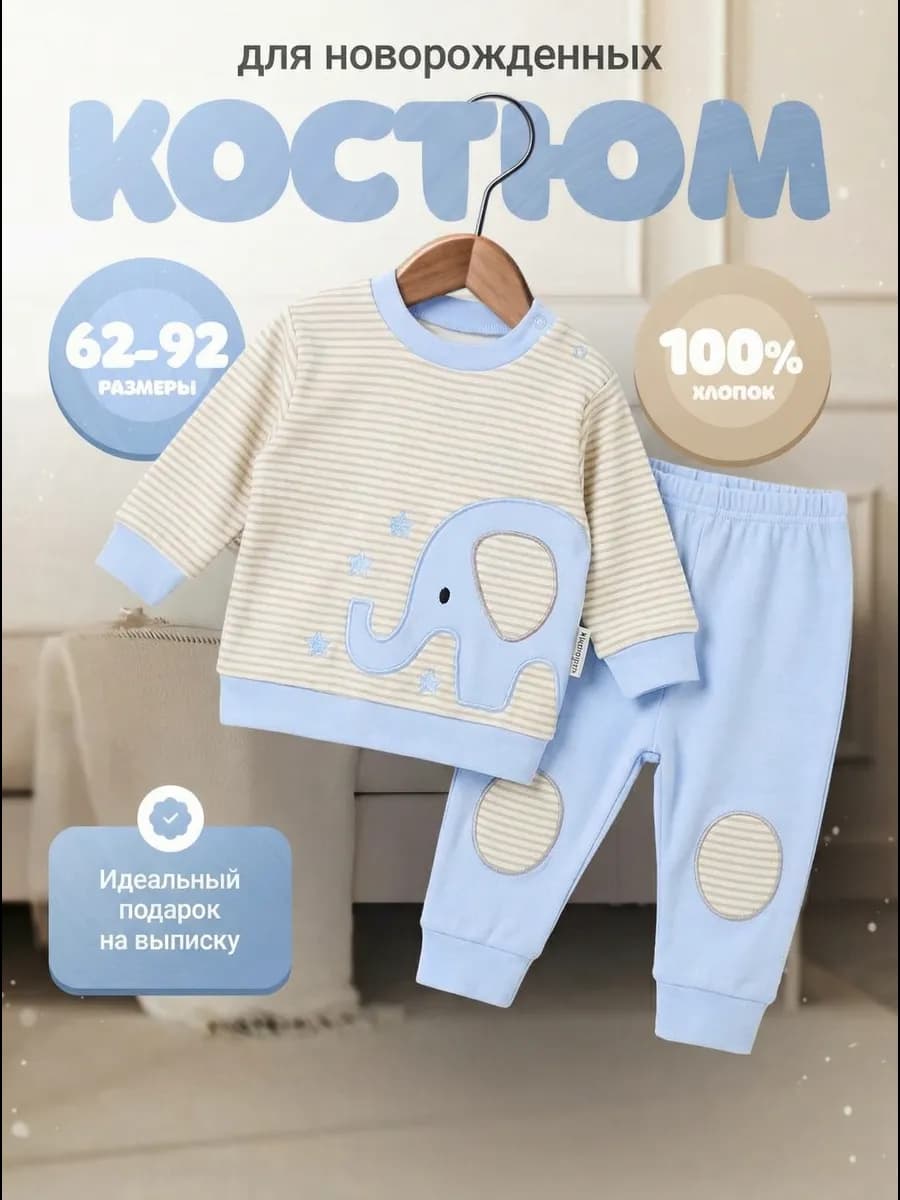 Комплект для новорожденных на выписку 3в1 - фото 1