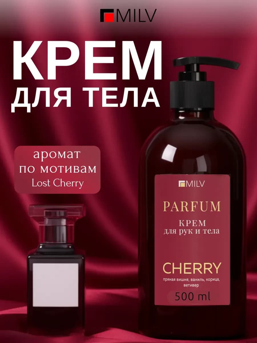 Парфюмированный крем для тела с маслом авокадо LostCherry