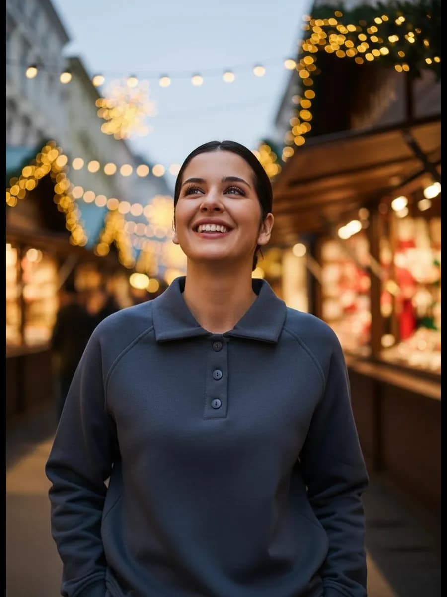 Свитшот-поло деловой