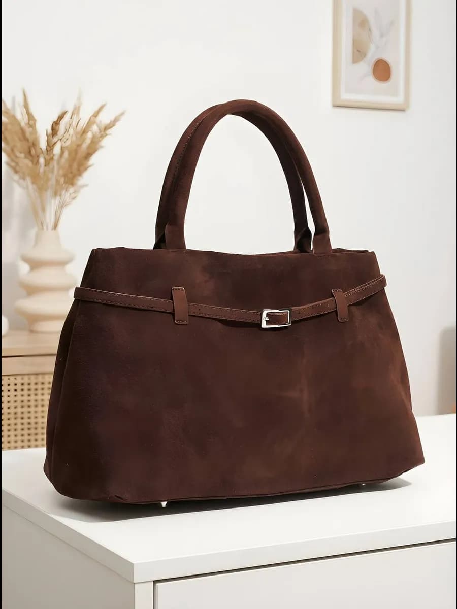 Сумка а4 тоут коричневая - фото 1