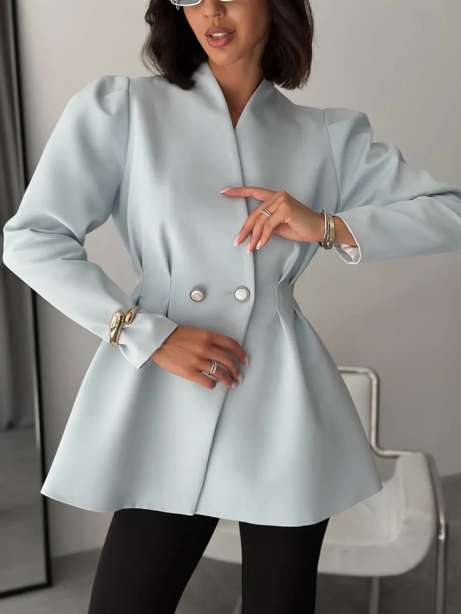 Пиджак приталенный удлинённый жакет