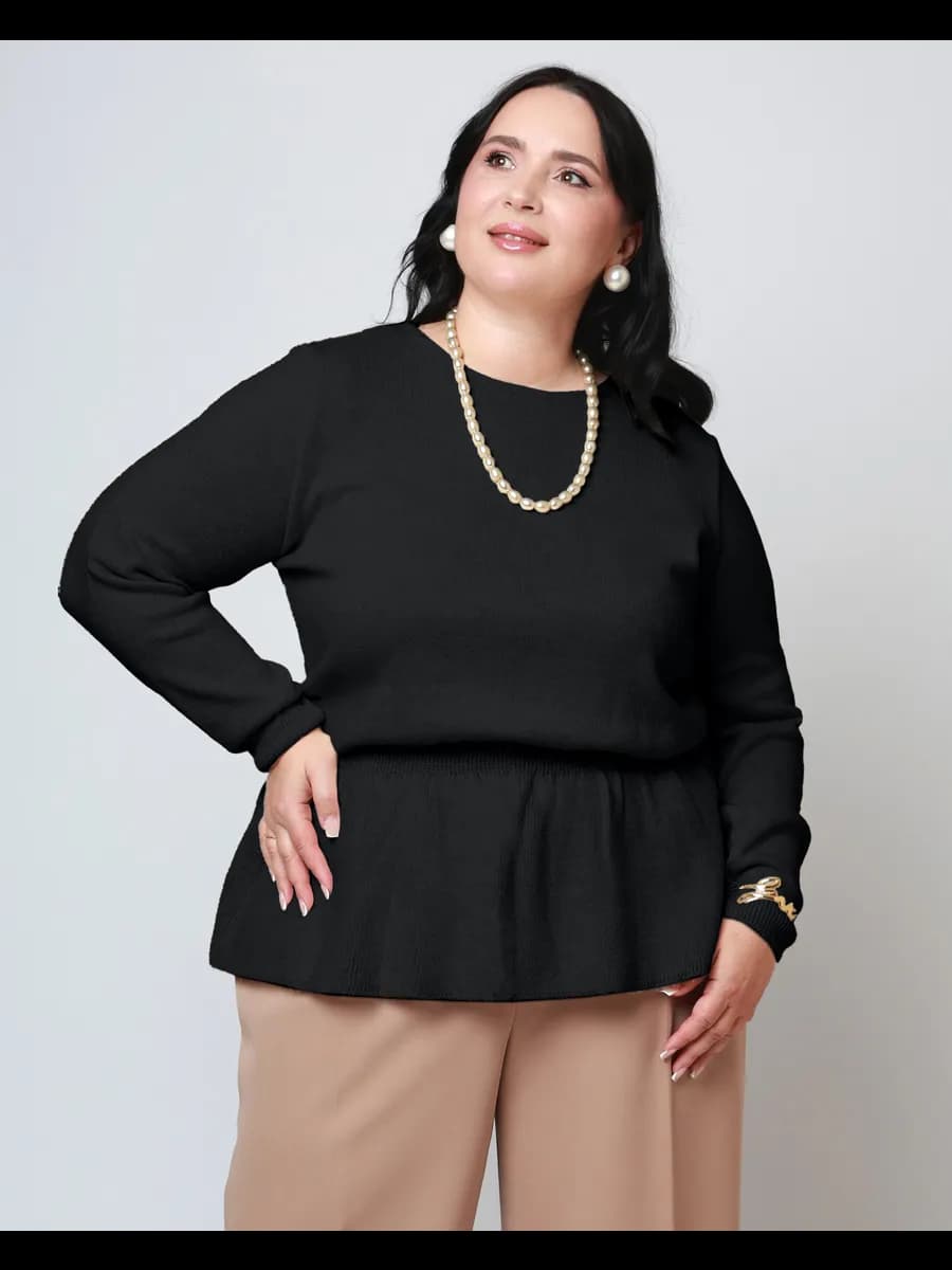 Джемпер с баской