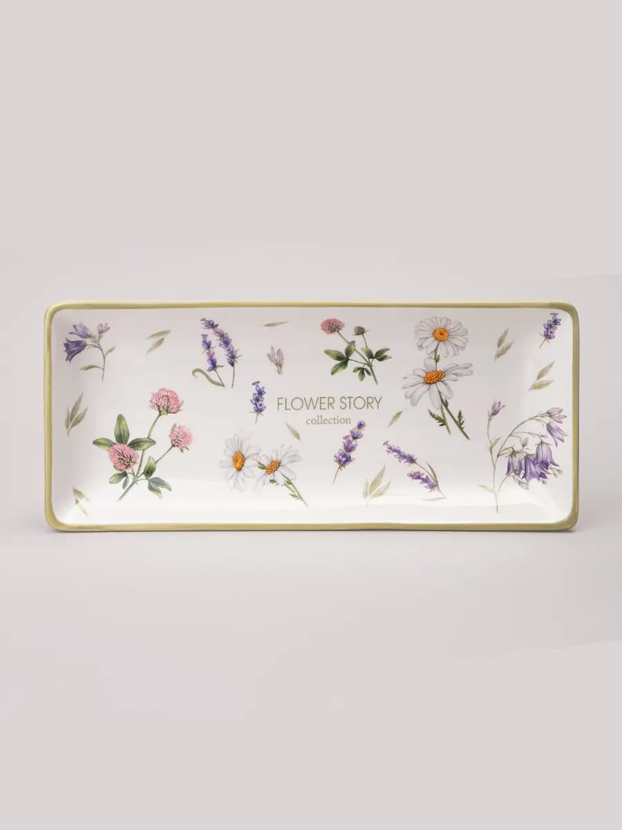 Блюдо керамическое "Flower Story" 28х12 см
