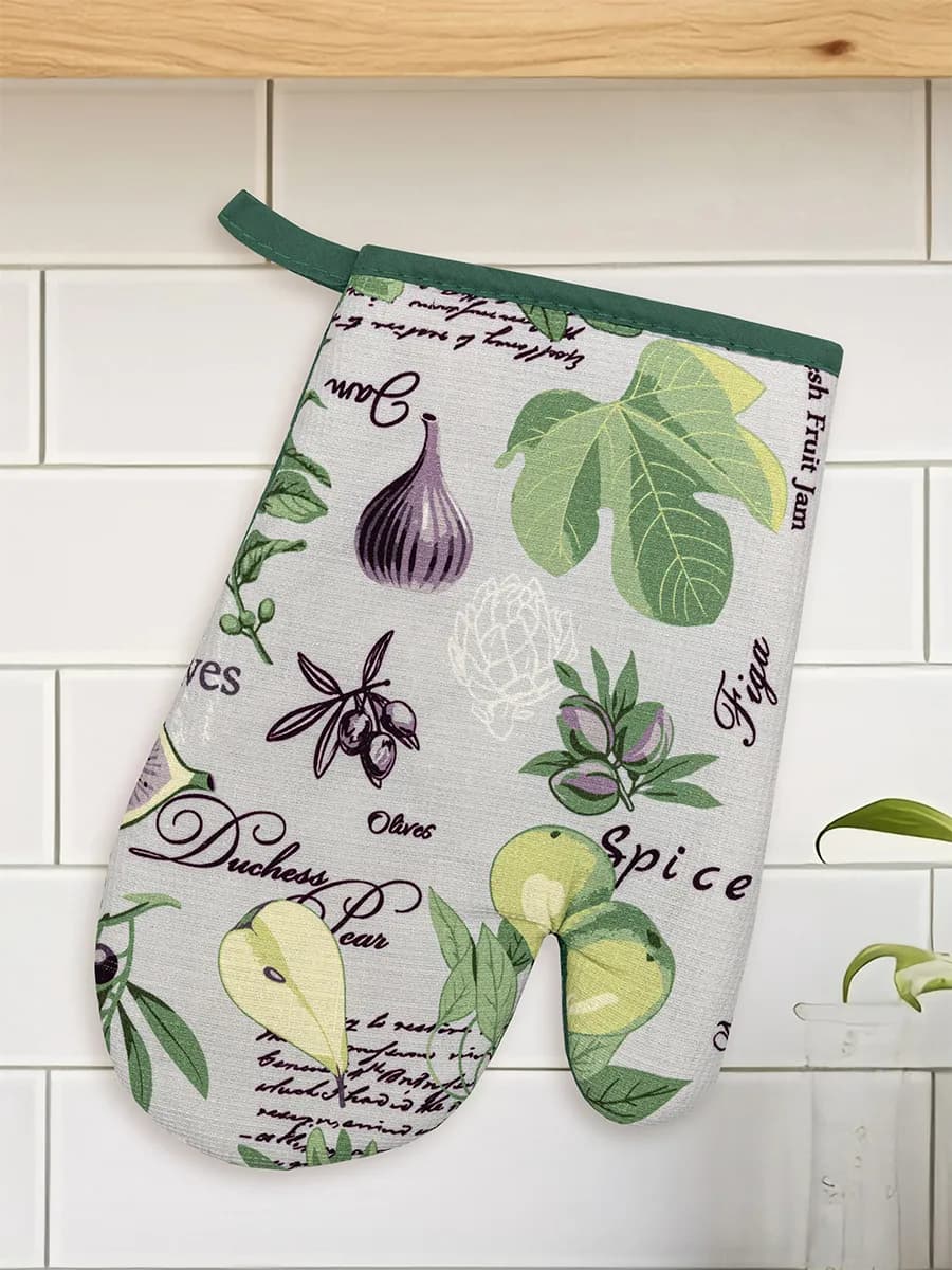 Прихватка варежка для горячего с петелькой для кухни