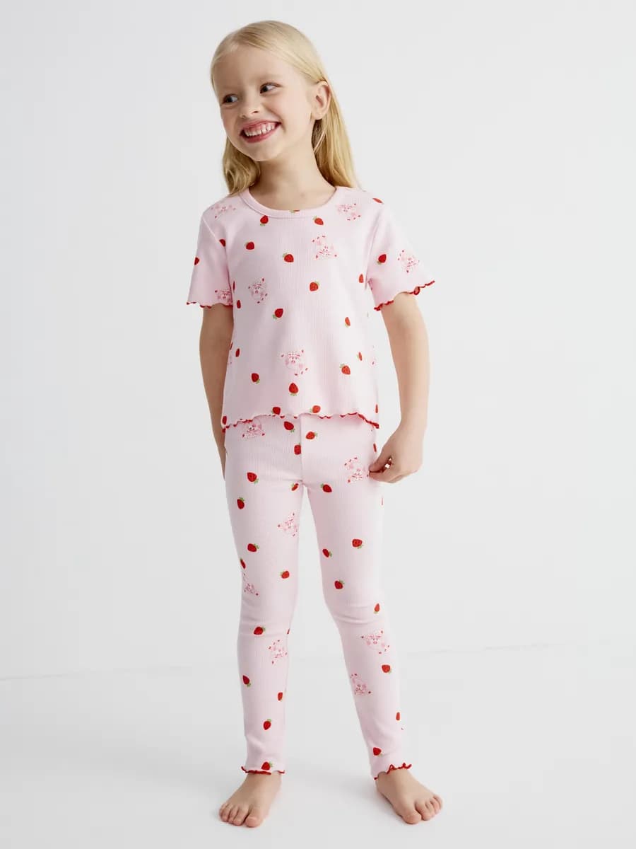 Пижама с леггинсами и футболкой розовая x Смешарики