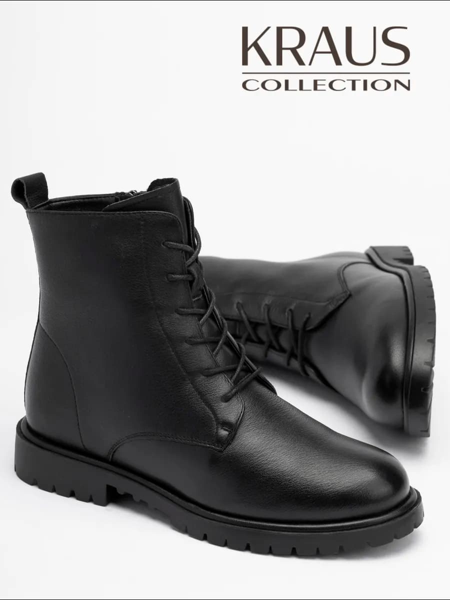 Ботинки женские зимние высокие кожаные