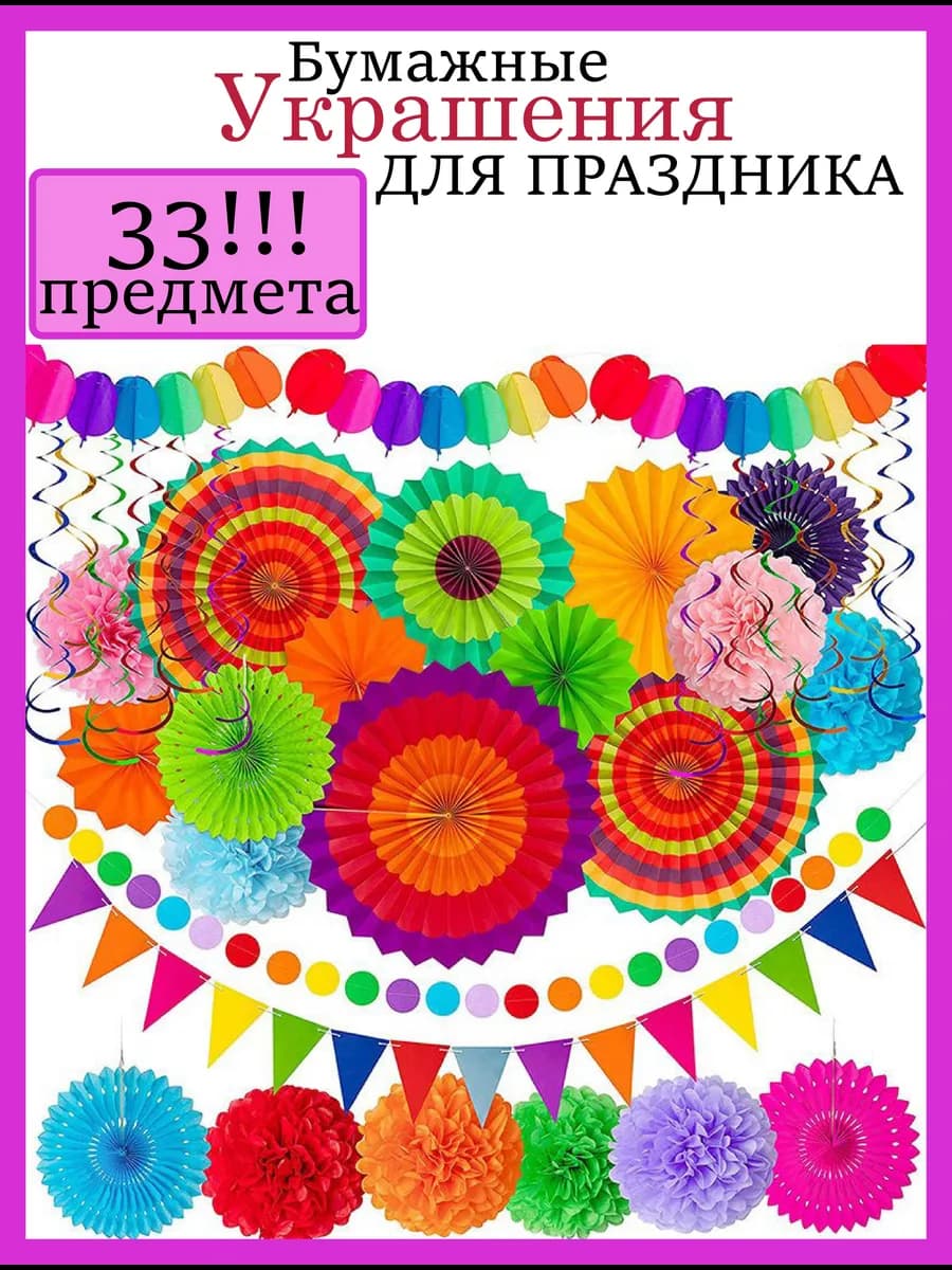 Украшения-декор на день рождения - фото 1