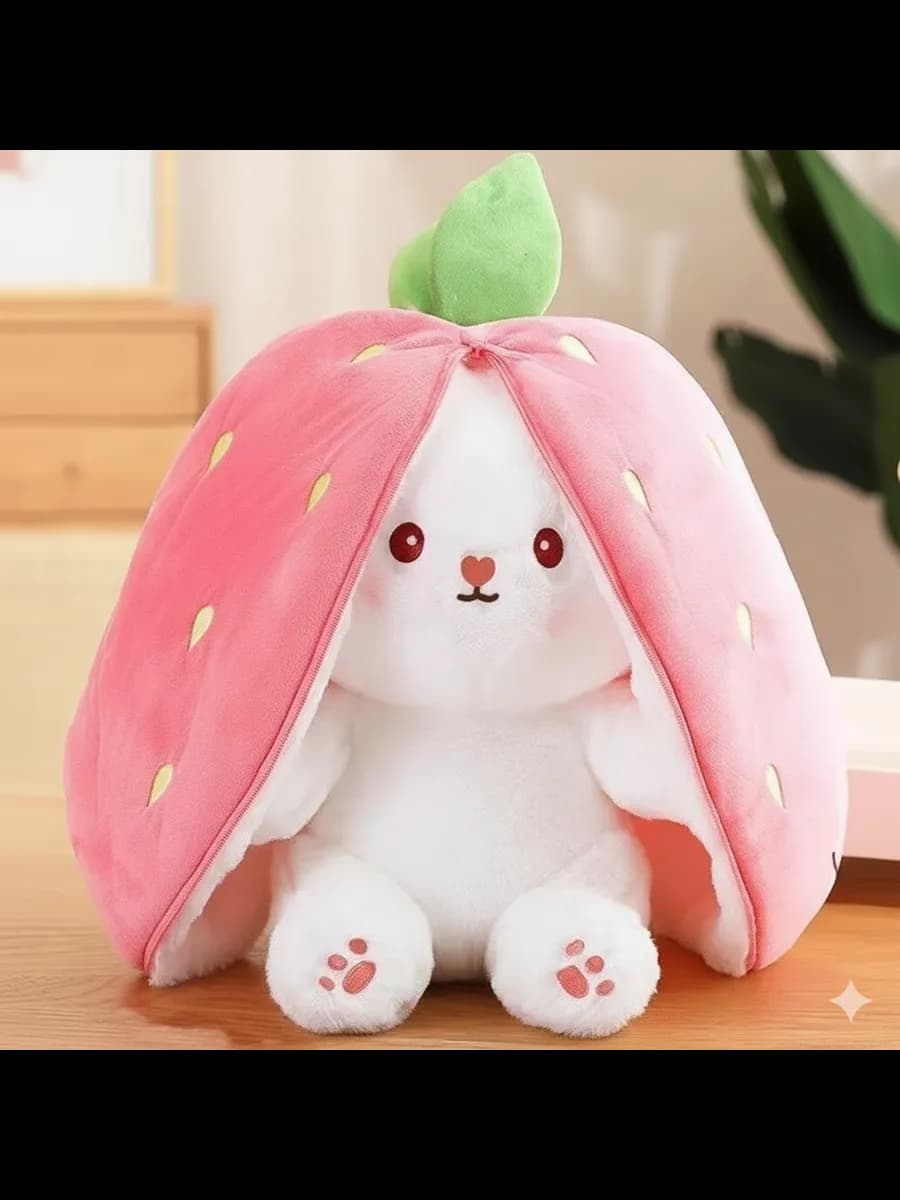 Мягкая игрушка Кролик Клубничка (18 см)