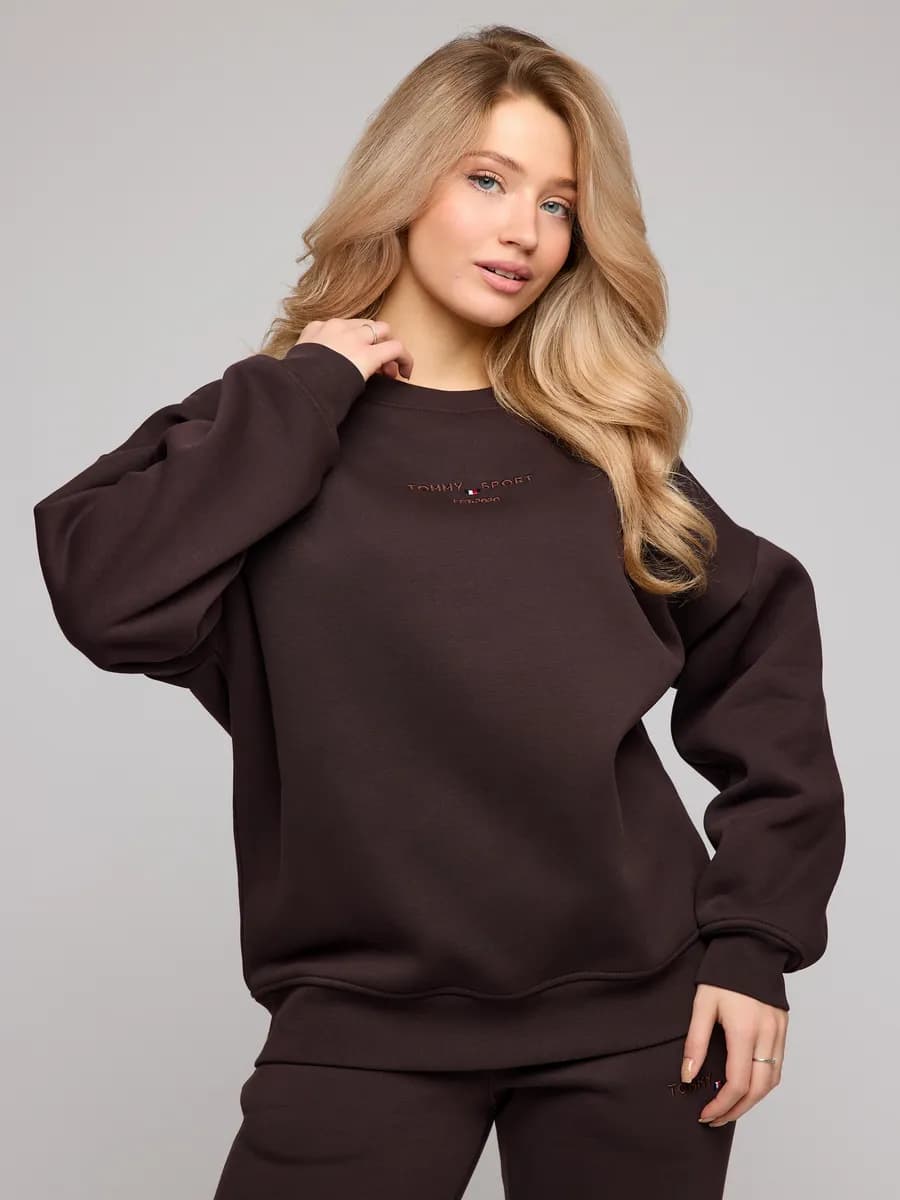 Свитшот оверсайз теплый с начесом