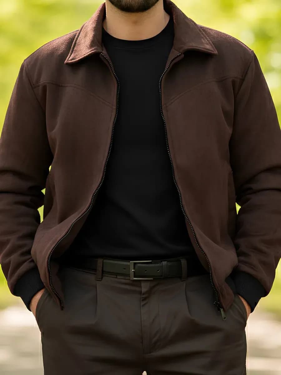 Куртка демисезонная замшевая