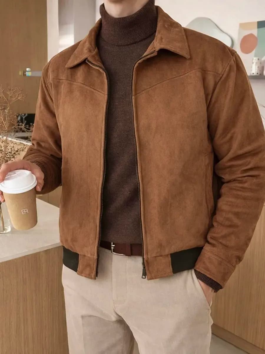 Куртка демисезонная замшевая