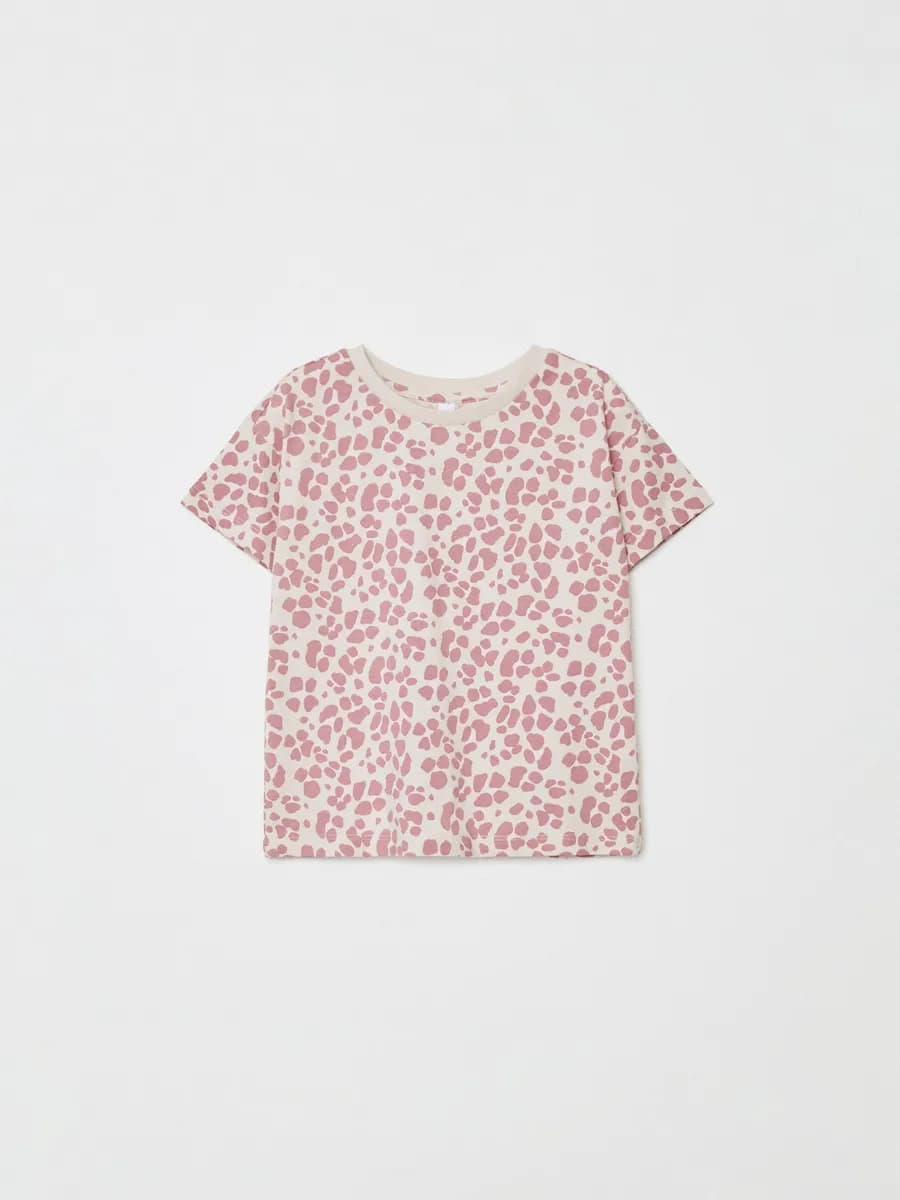 Футболка хлопковая с принтом - фото 1