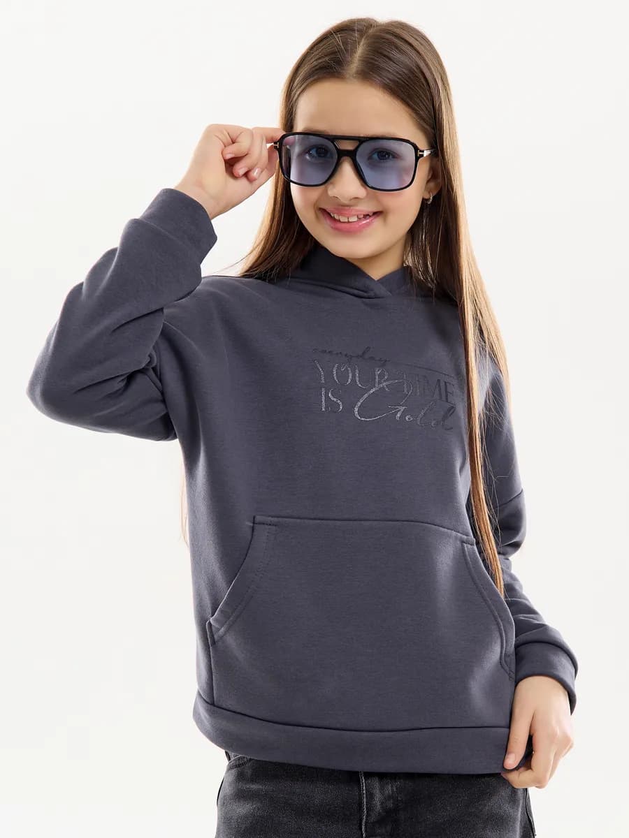 Толстовка С капюшоном и вышивкой - фото 1