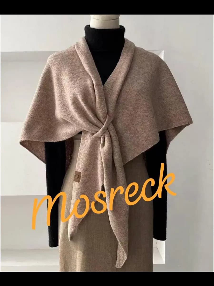 Классическая шаль-плед из экологичного кашемира