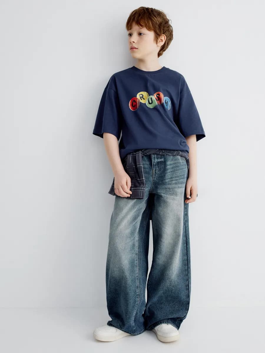 Джинсы свободные SUPER BAGGY широкие скейтерские