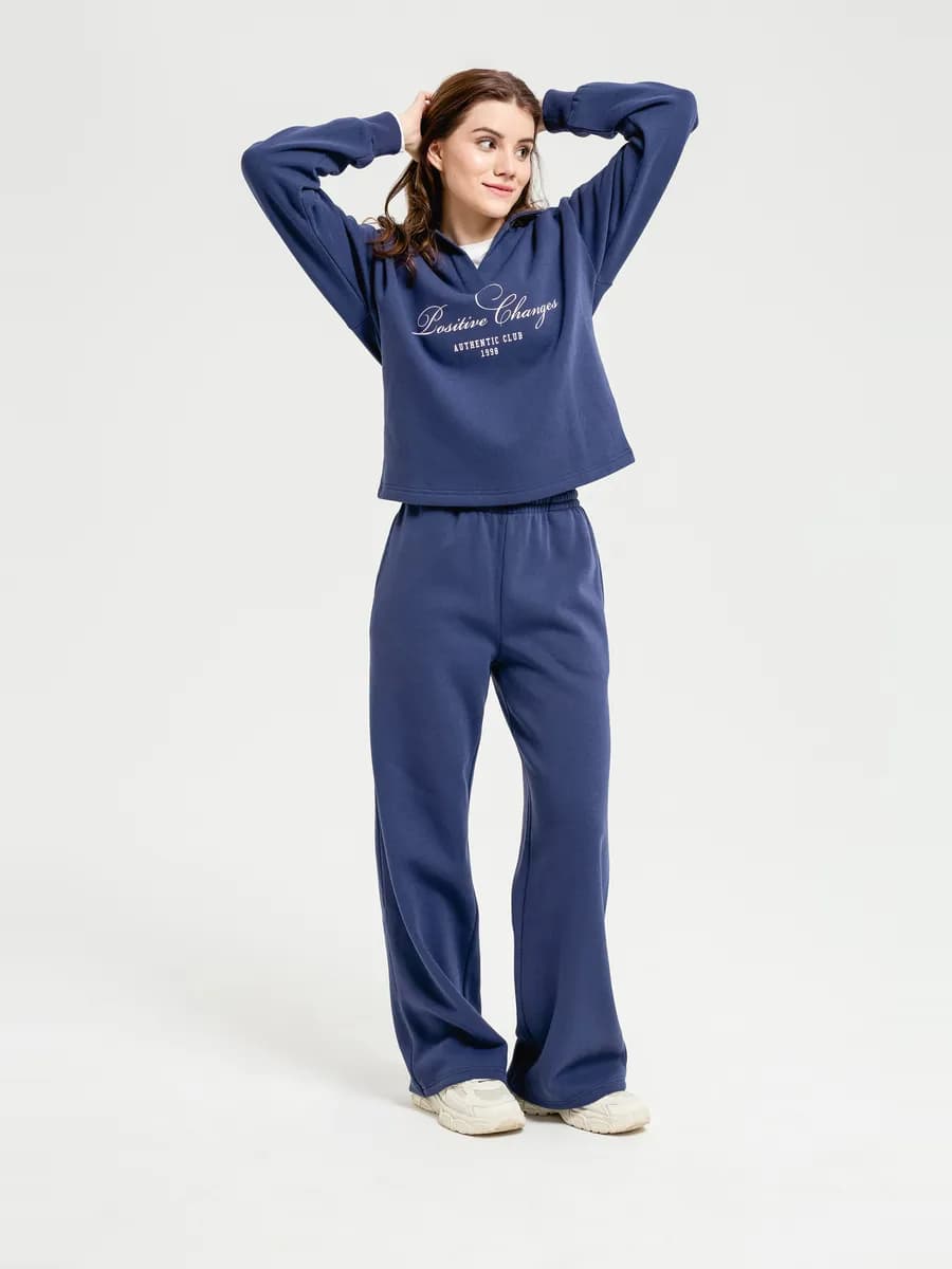 Женские трикотажные брюки с начёсом