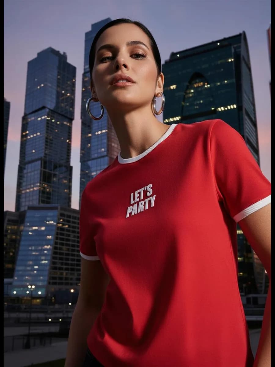 Облегающая футболка с надписью