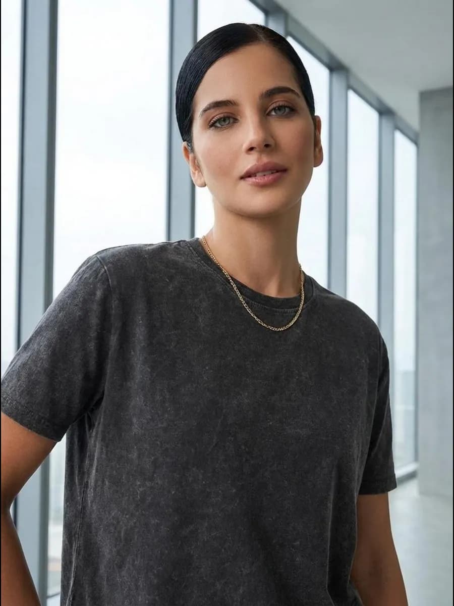 Футболка оверсайз с вареным эффектом