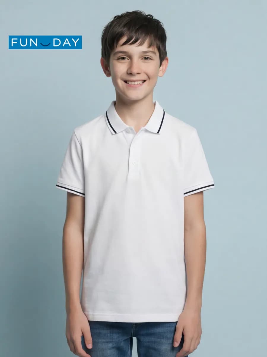 Рубашка детская с воротником поло