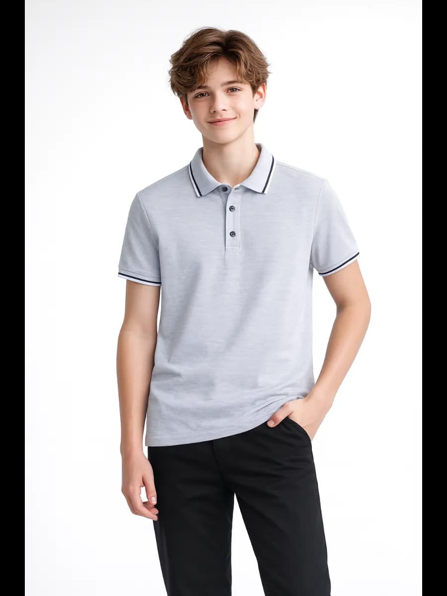Рубашка детская с воротником поло