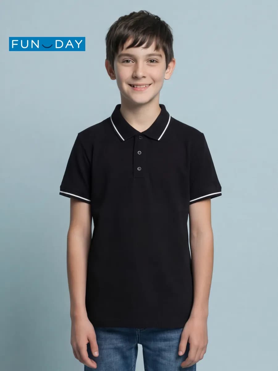 Рубашка детская с воротником поло