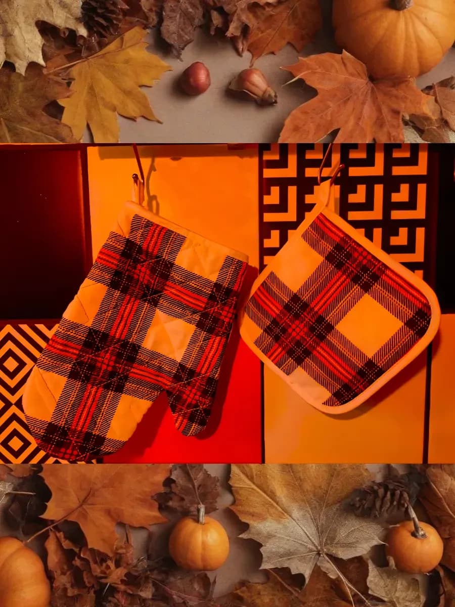 комплект кухонный " Клетка" - фото 1