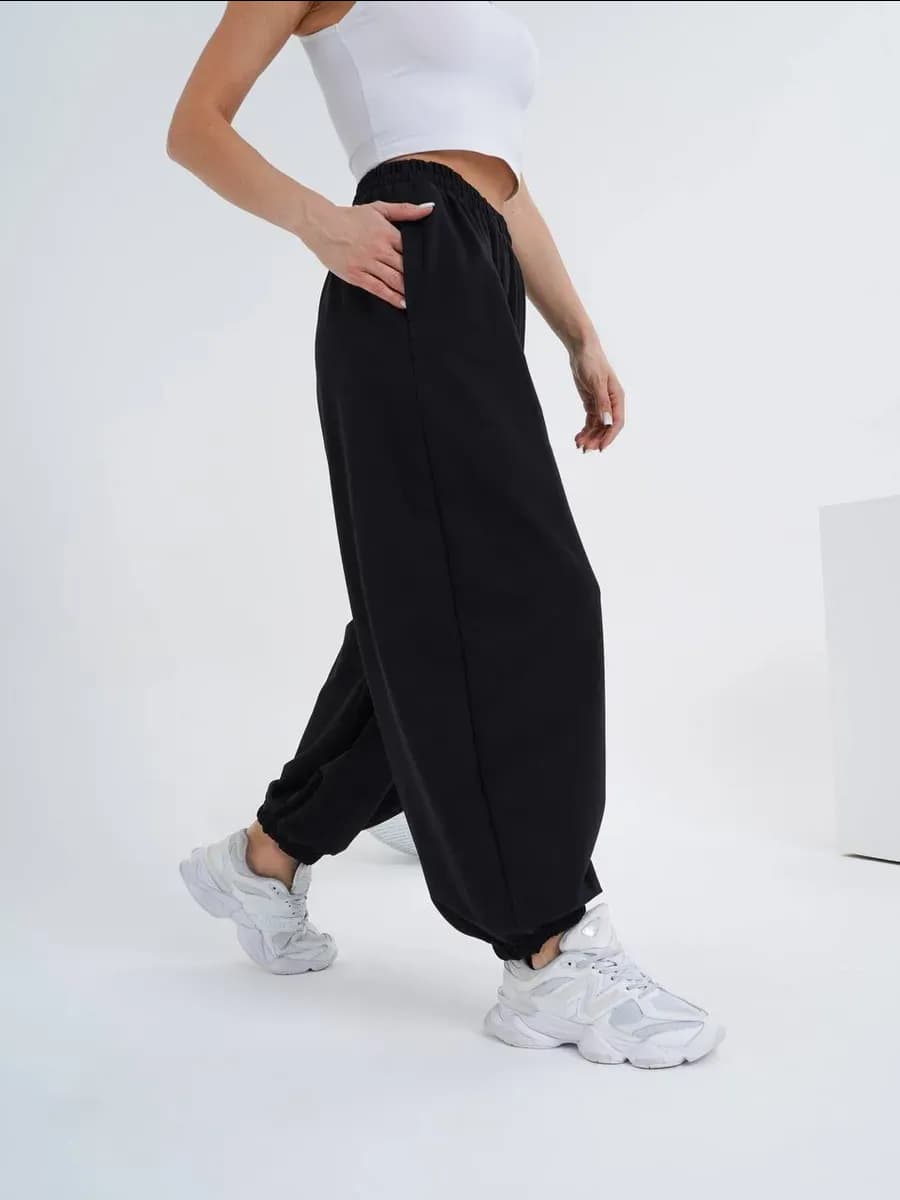 Штаны широкие спортивные джоггеры оверсайз