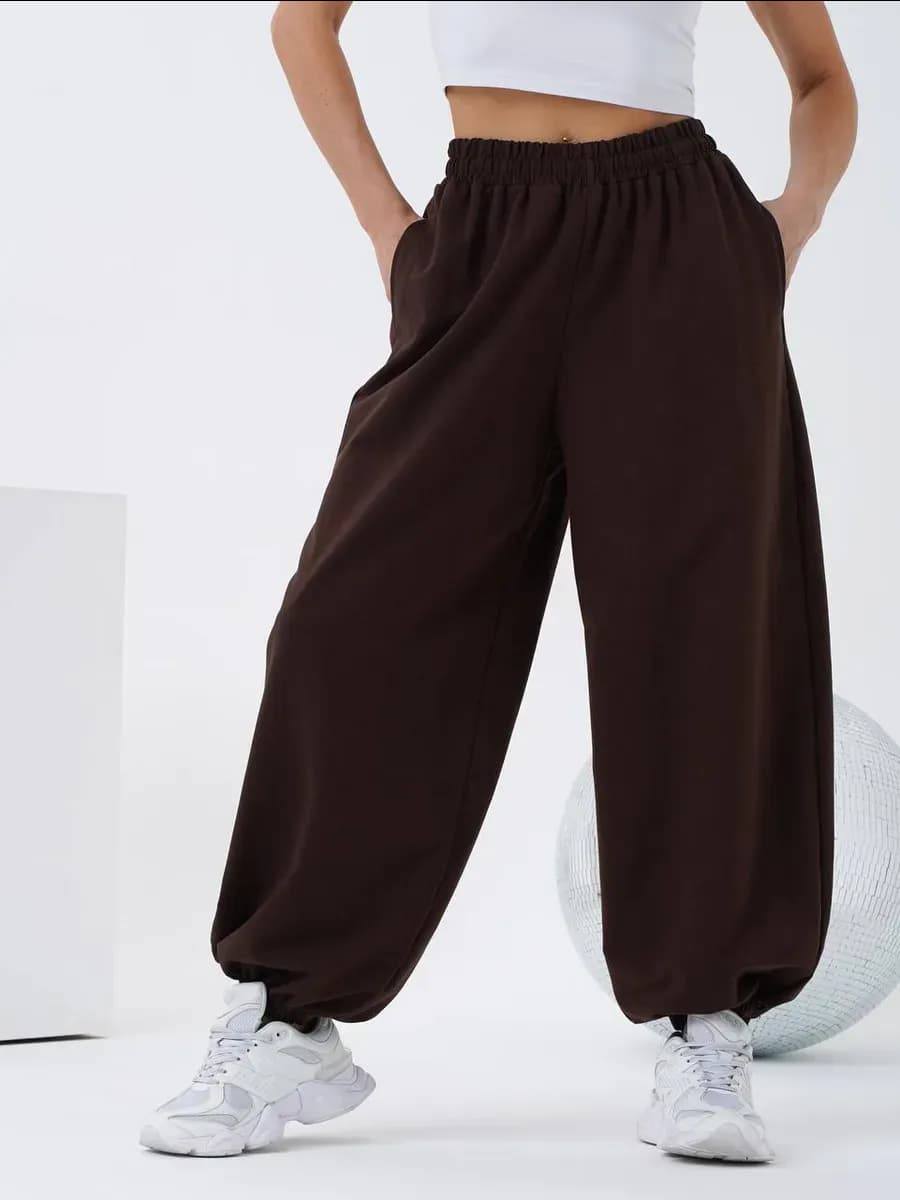 Штаны широкие спортивные джоггеры оверсайз