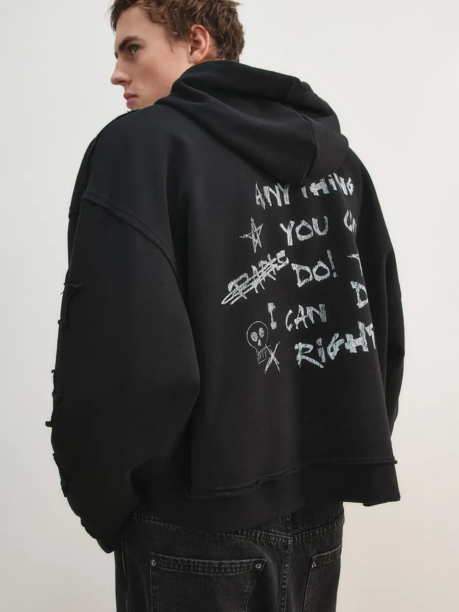 Худи-зипка укороченная из футера