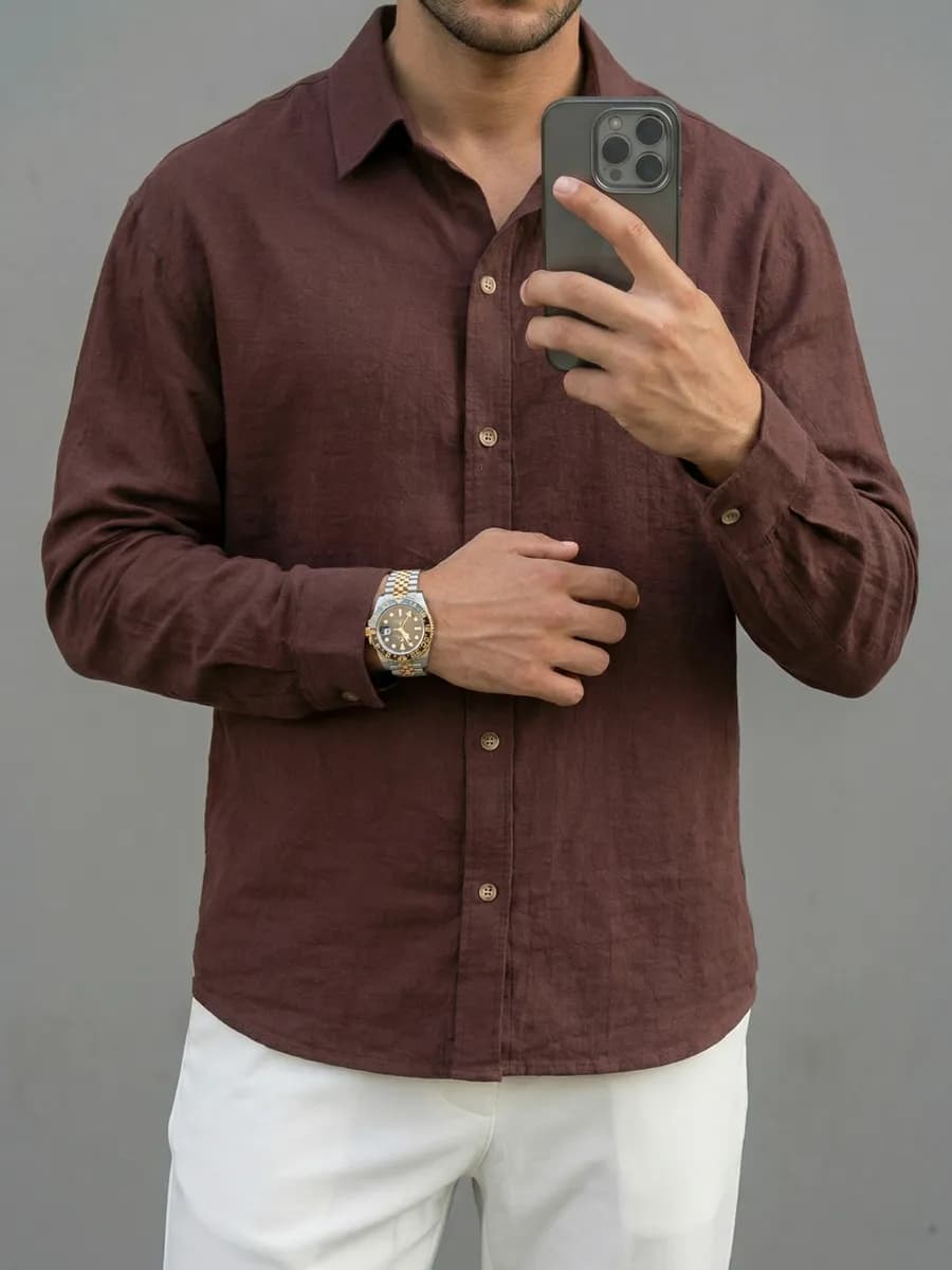 Рубашка варенка с длинным рукавом