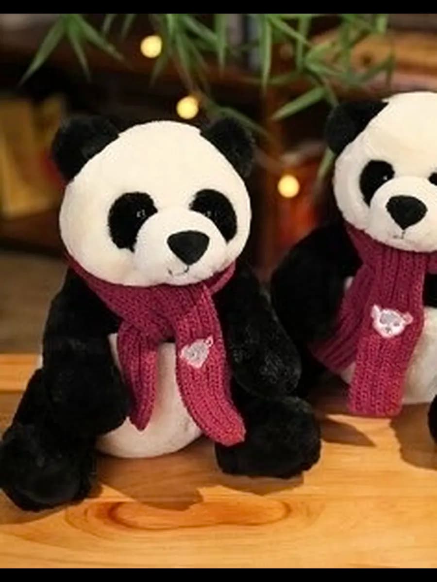 Мягкая игрушка Панда с шарфом