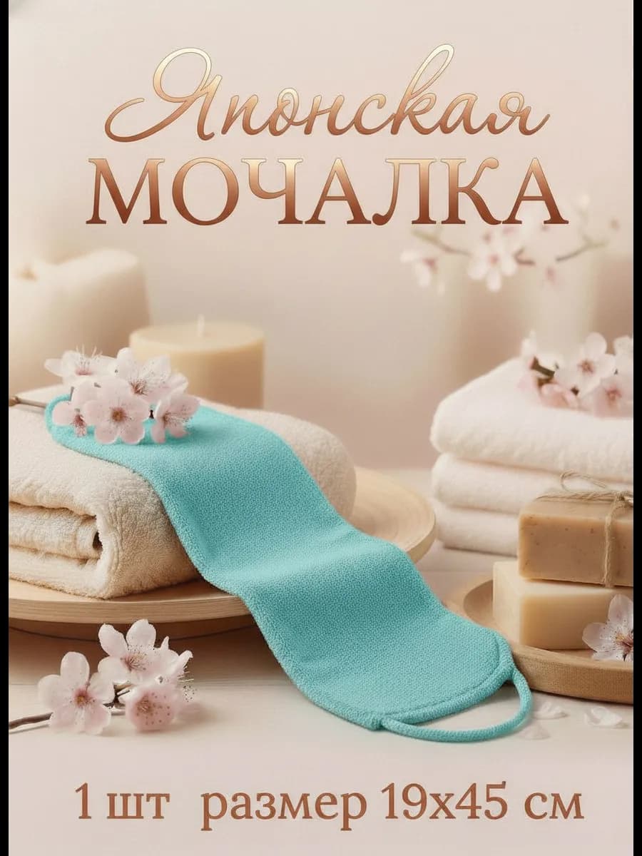 Мочалка японская для тела 1 шт