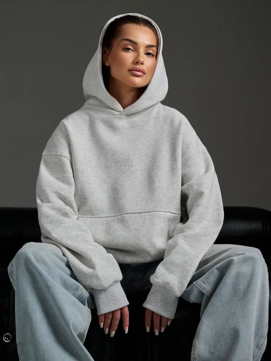 Худи оверсайз с начесом