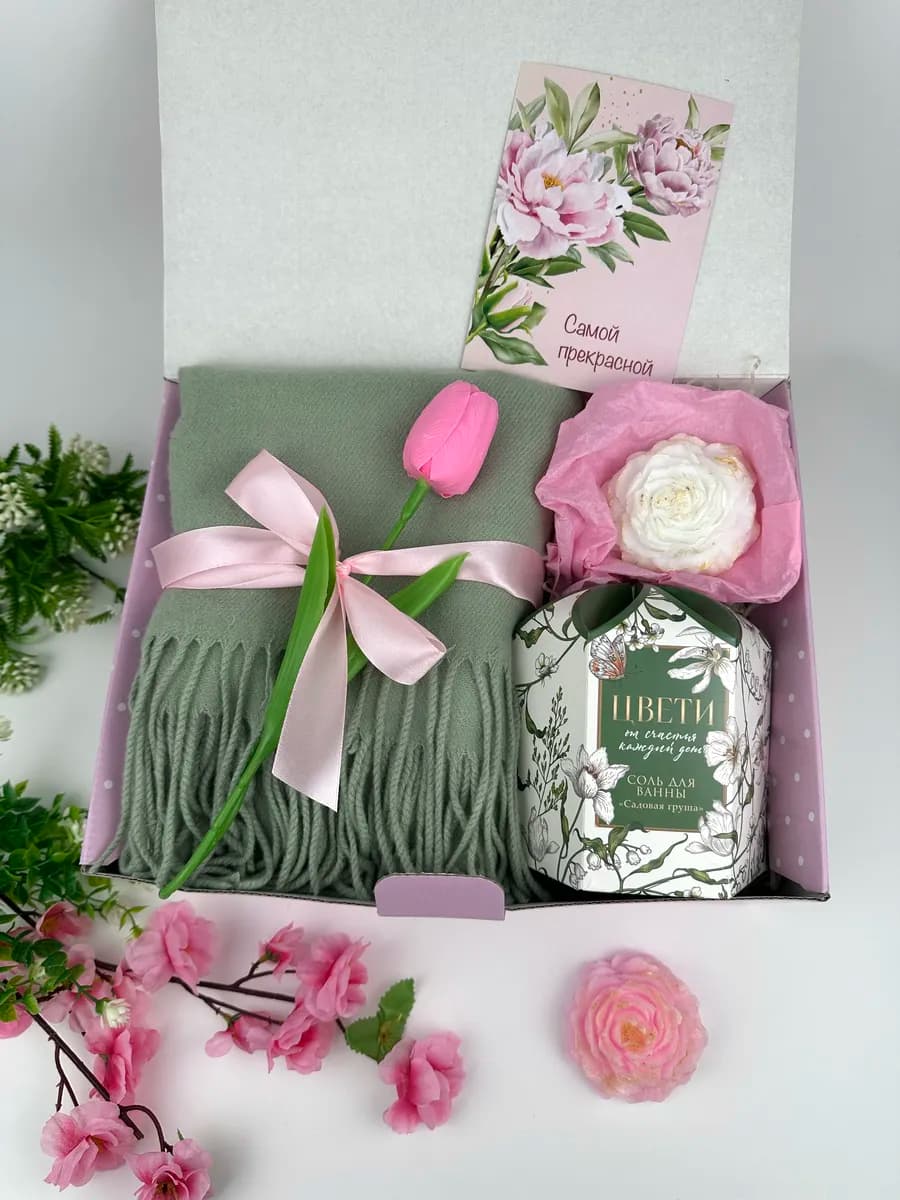 Подарочный набор женский 8 марта День Рождения коллеге маме - фото 1