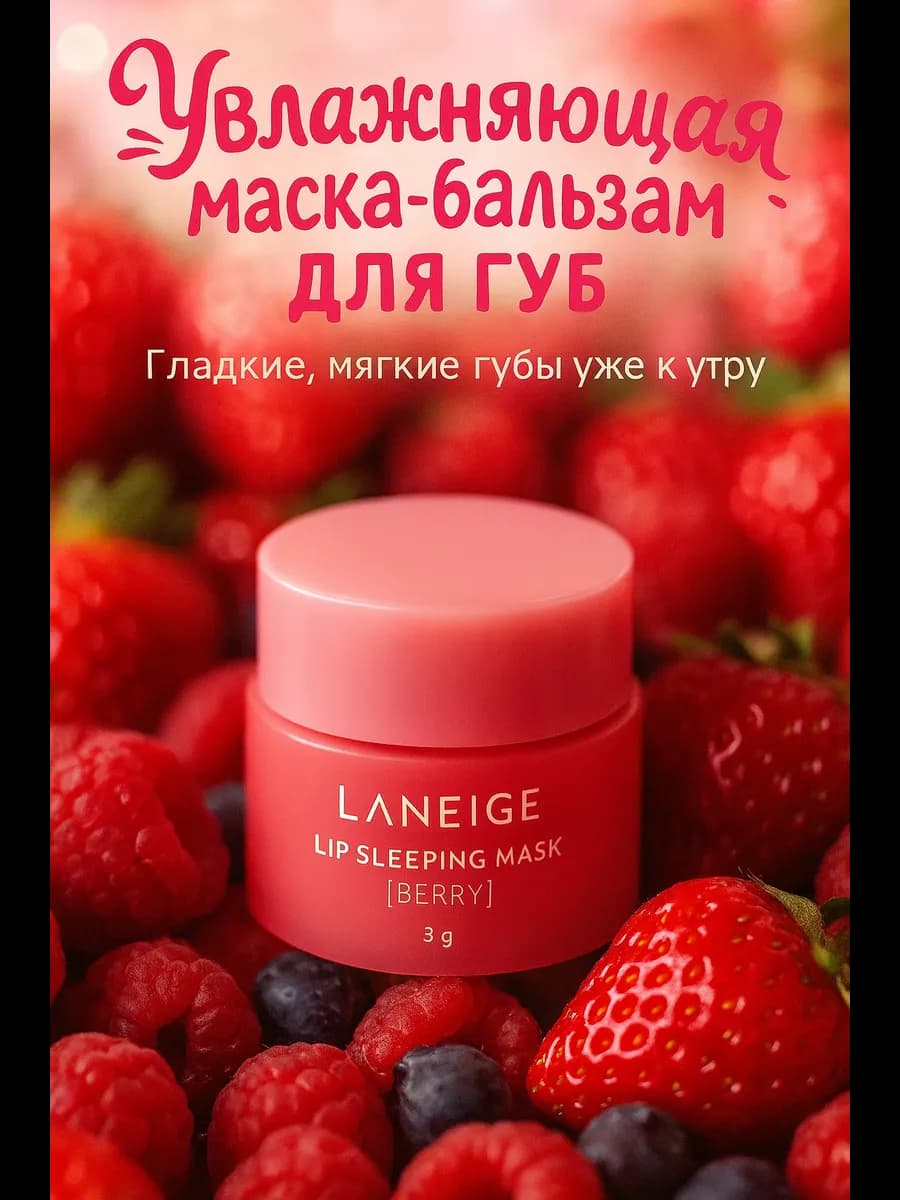 Маска-бальзам для губ ночная