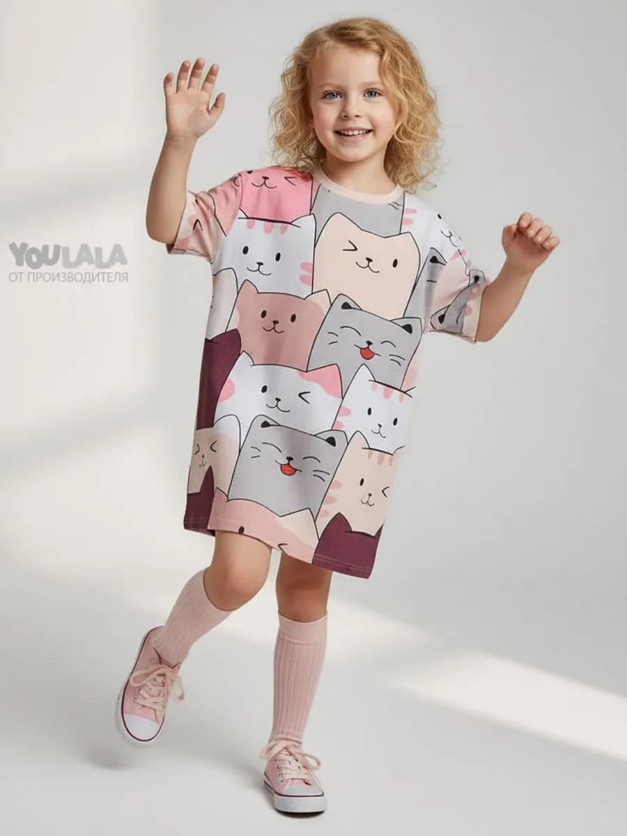 Платье домашнее для девочки