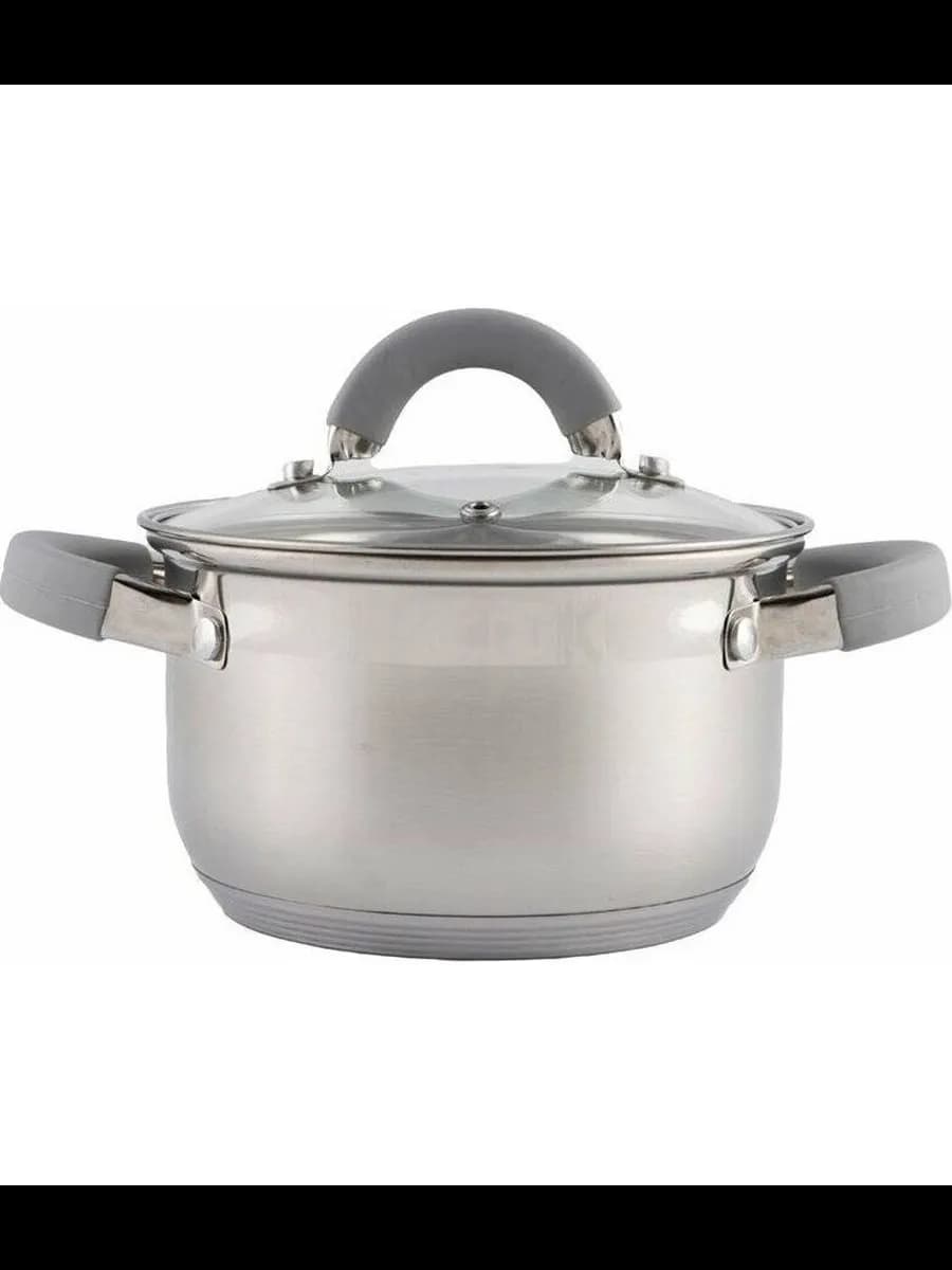 Кастрюля 2 л, с крышкой из жаропроч. Стекла