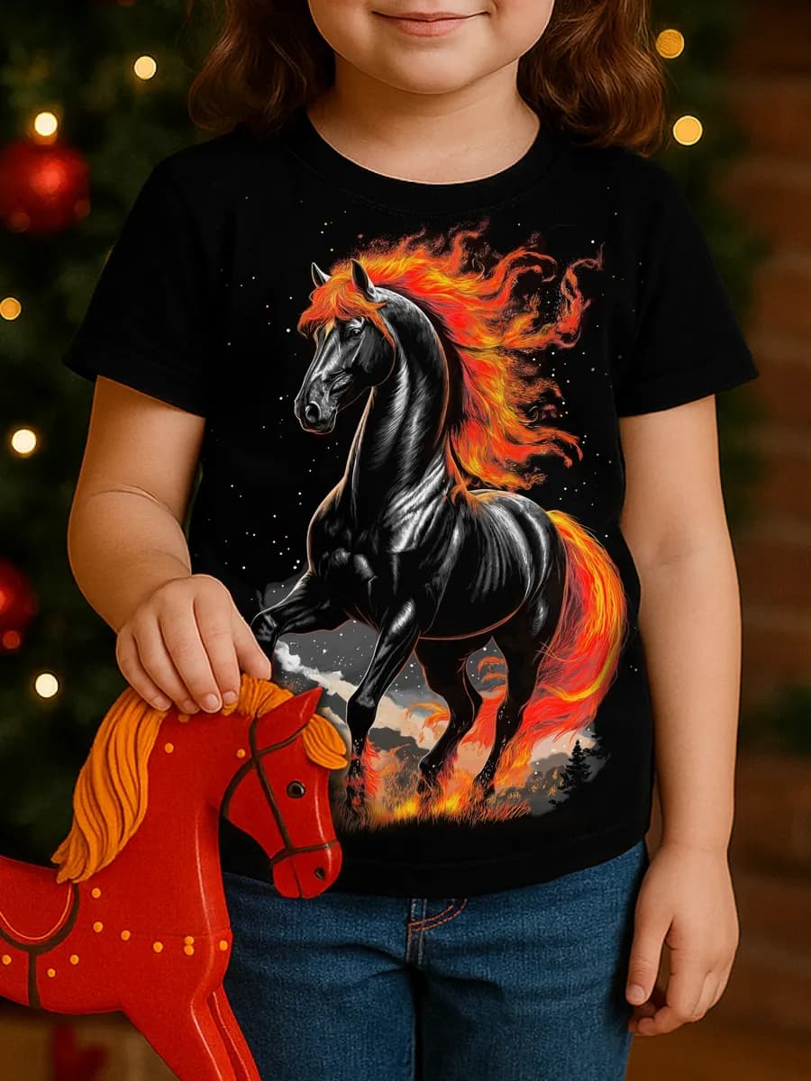 Футболка детская светится в темноте новогодний подарок