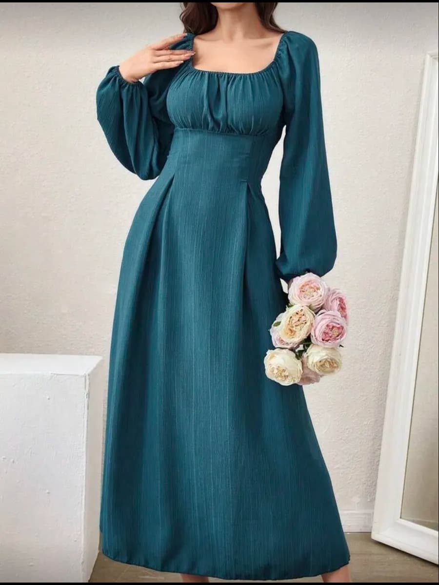 Платье бюстье с длинным рукавом летнее