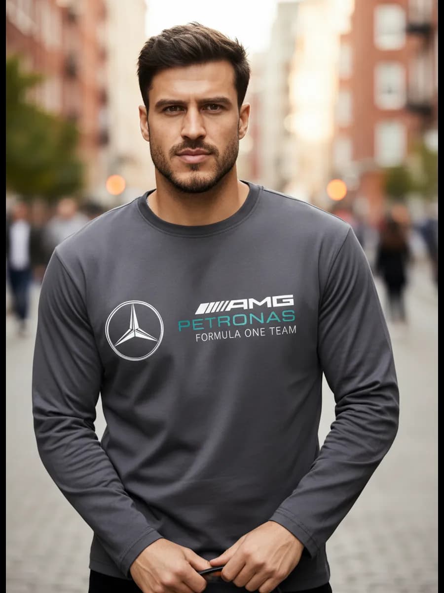 Лонгслив однотонный с длинным рукавом