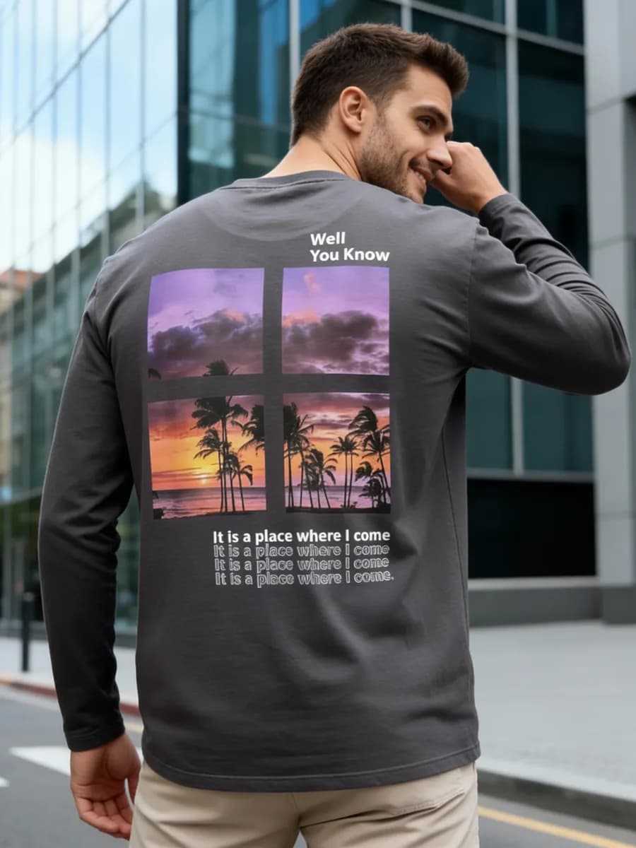 Лонгслив однотонный с длинным рукавом