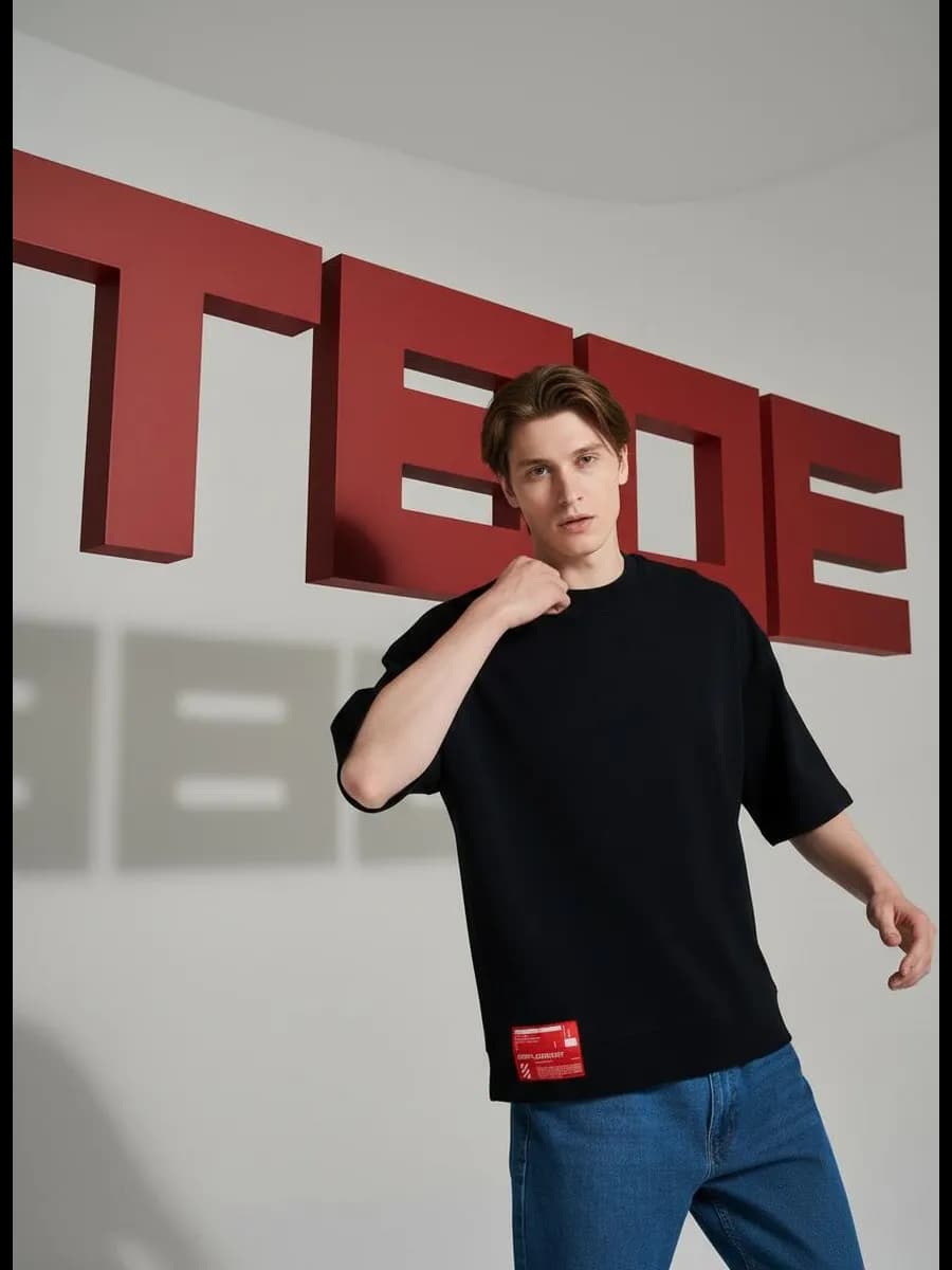 Футболка хлопковая свободного кроя