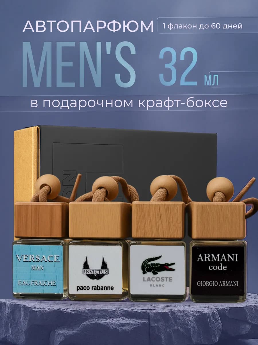 Подарочный набор ароматизаторов в машину автопарфюм