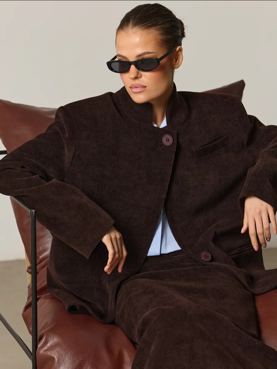 Пиджак вельветовый оверсайз