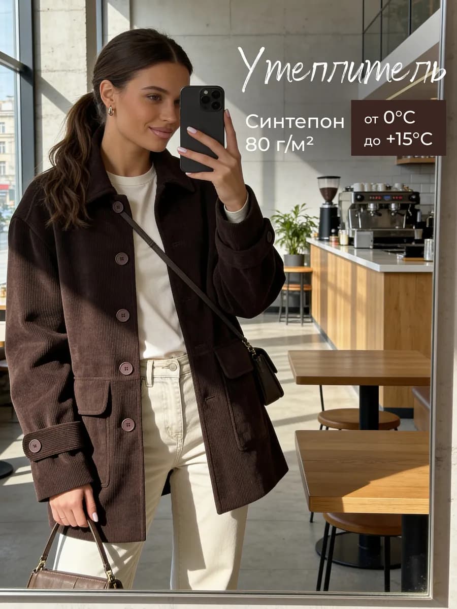 Куртка вельветовая демисезонная