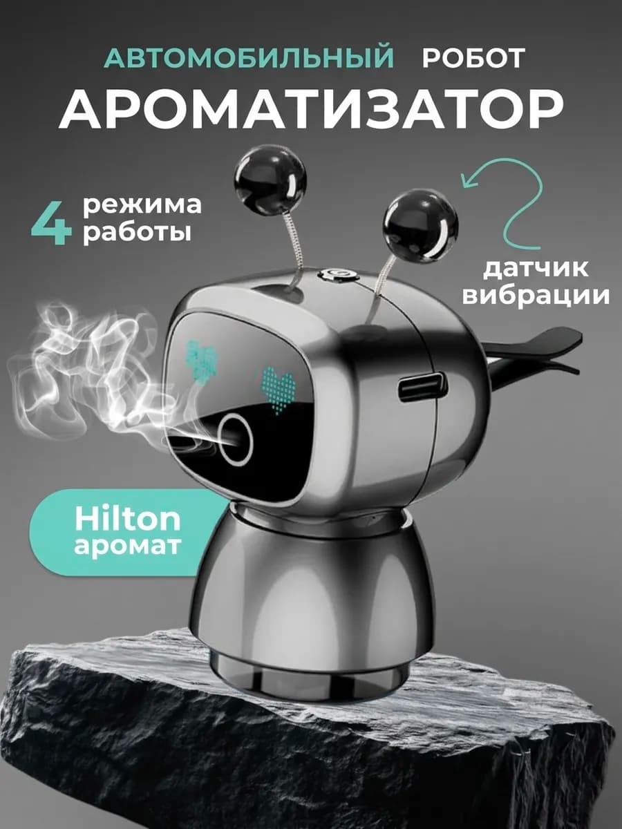 Ароматизатор в машину робот на дефлектор набор