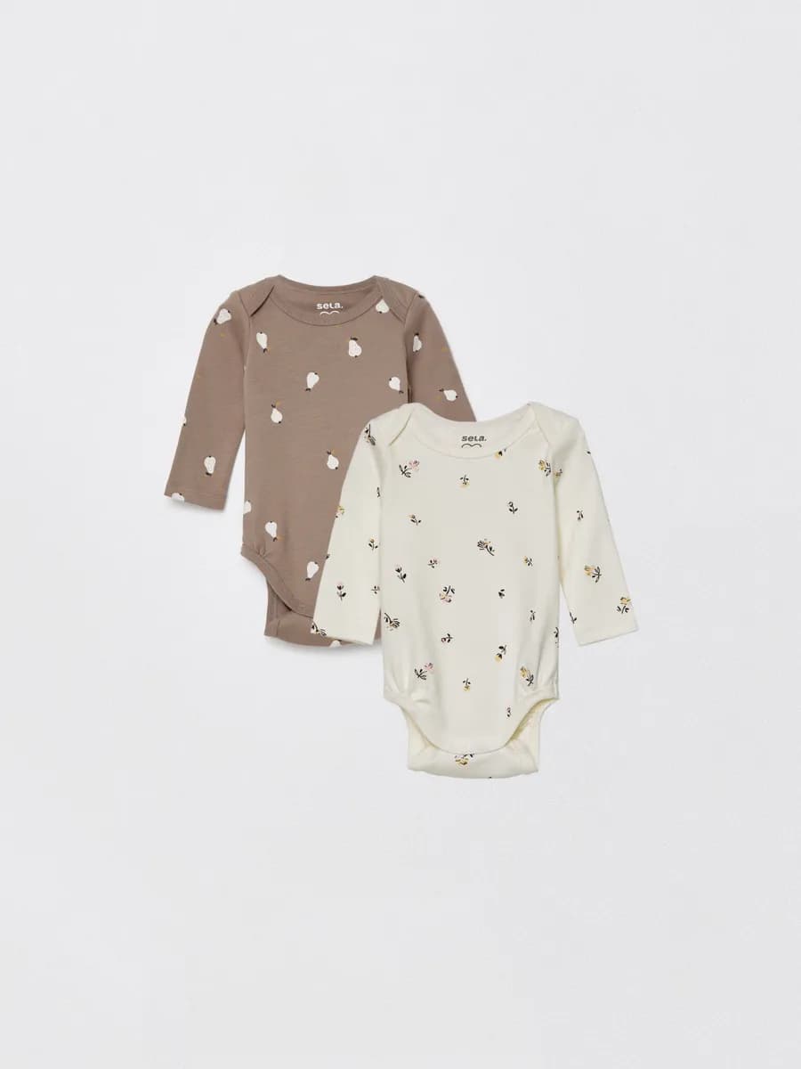 Боди с длинным рукавом в наборе из 2 шт